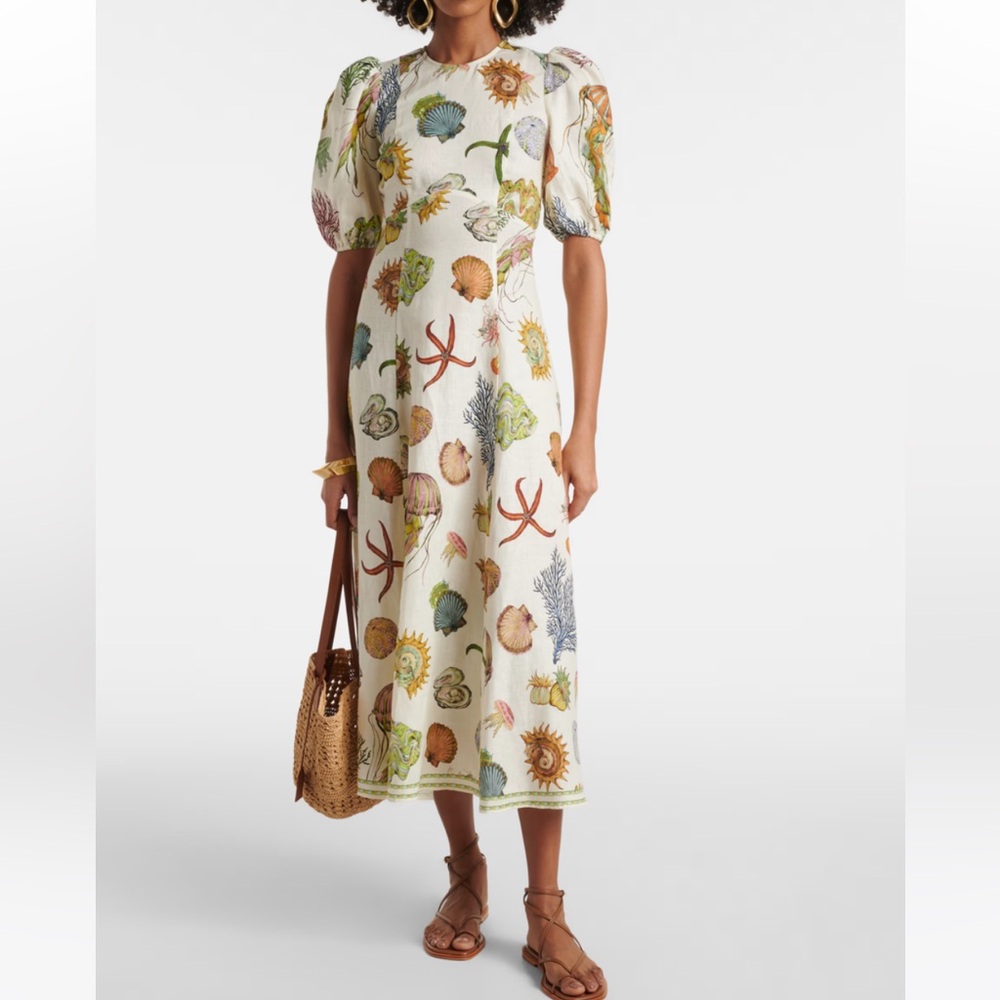 Alemais dress in shell print